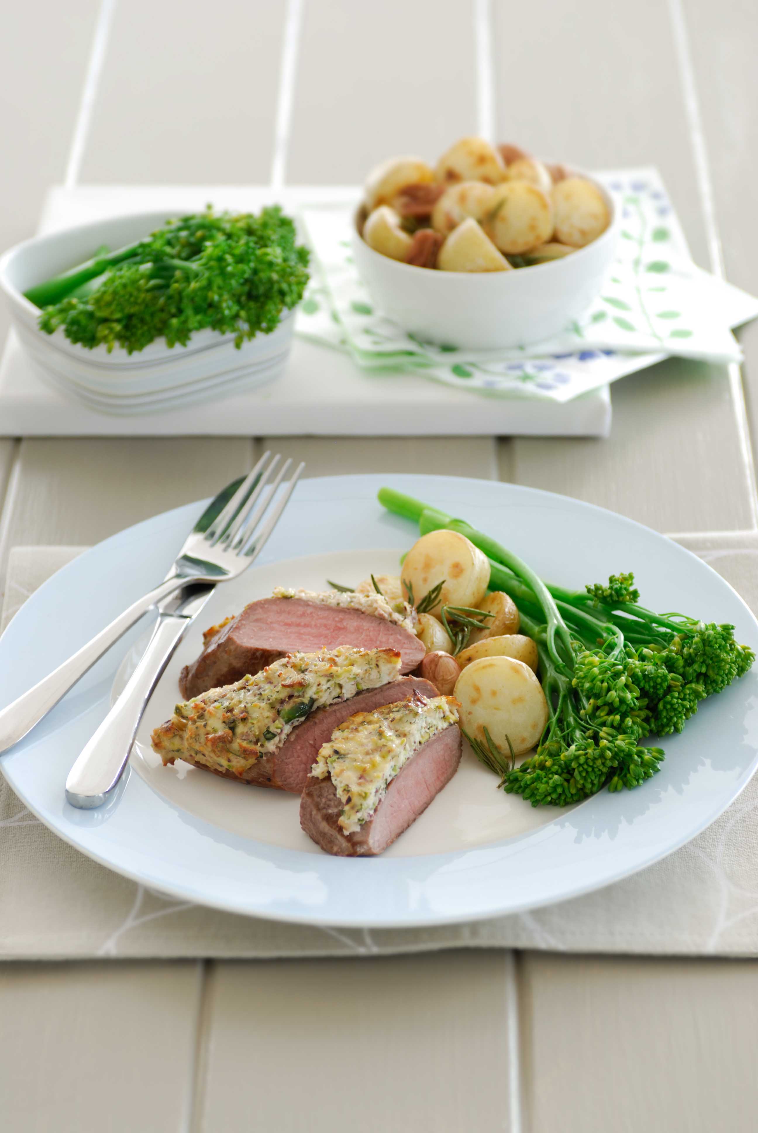 Lamb backstrap with pistachio and Brazil nut crust Nuts for Life