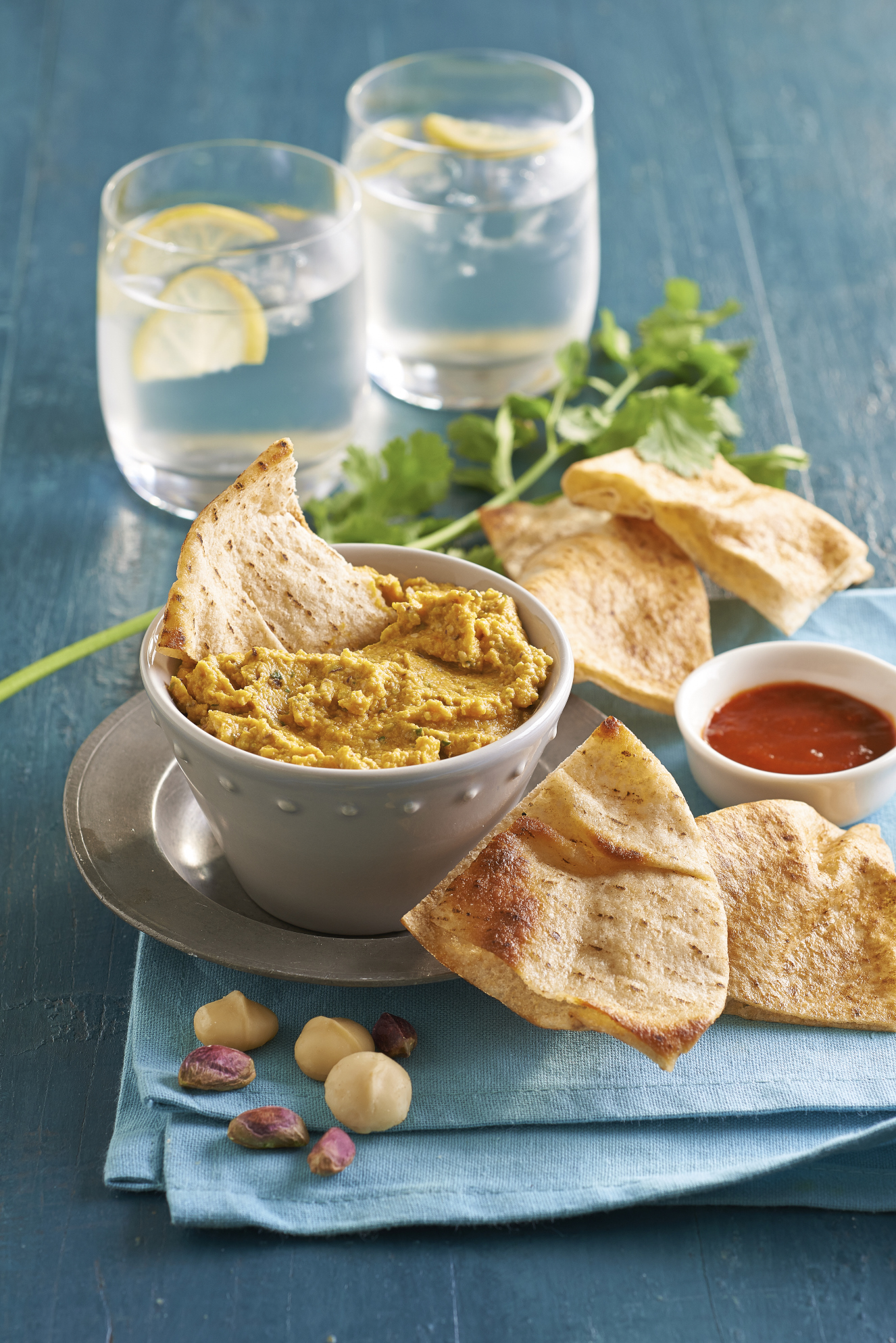 Moroccan spiced pumpkin, pistachio and macadamia dip Nuts for Life