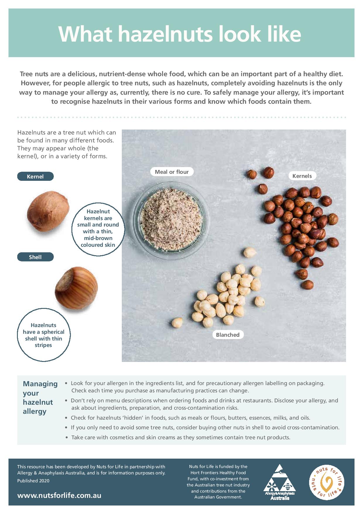 Managing your allergy fact sheets Nuts for Life Australian Nuts for